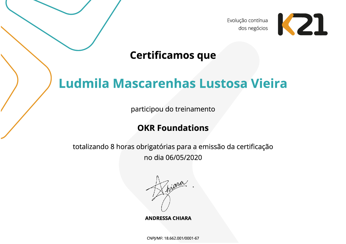 Certificado K21